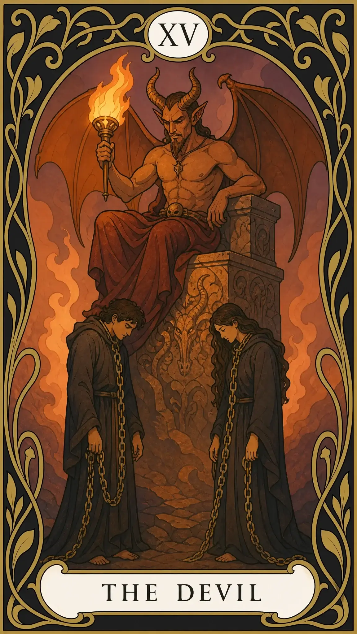 الشيطان — بطاقة تاروت, XV The Devil