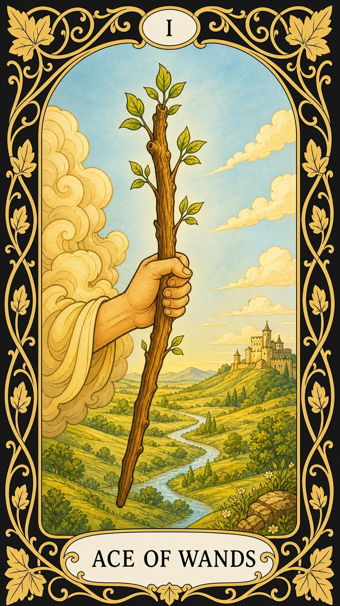 Eso holí — tarotová karta, I Ace of Wands