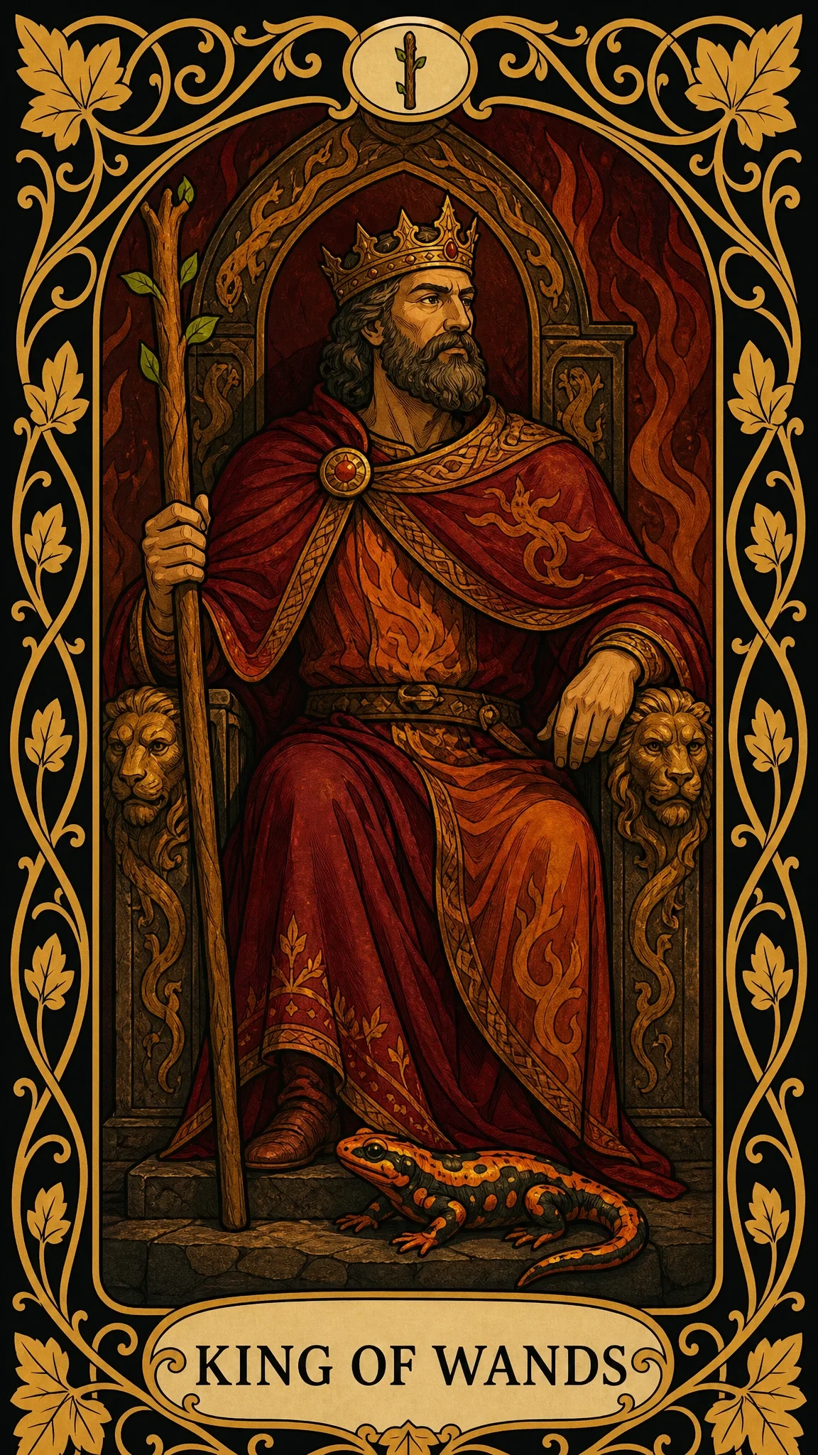 پادشاه عصا — کارت تاروت, King of Wands