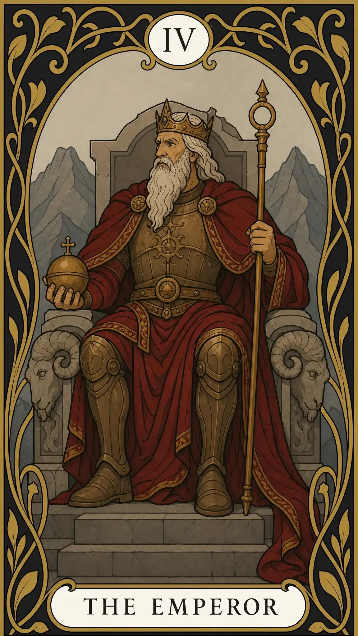 امپراتور — کارت تاروت, IV The Emperor