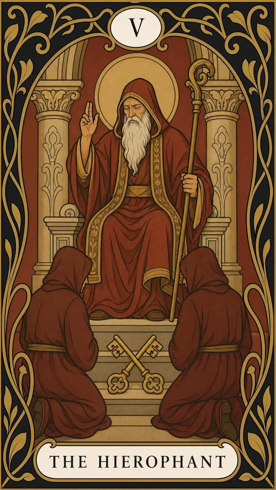 هیروفانت — کارت تاروت, V The Hierophant