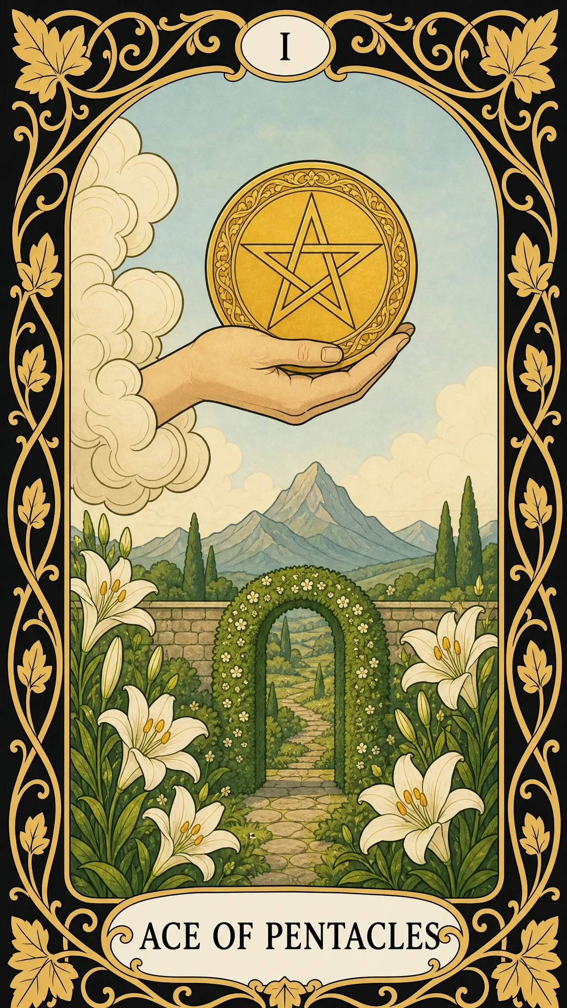 Ace of Pentacles — ไพ่ทาโรต์, I Ace of Pentacles