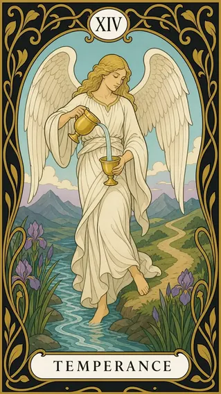 الاعتدال — بطاقة تاروت, XIV Temperance