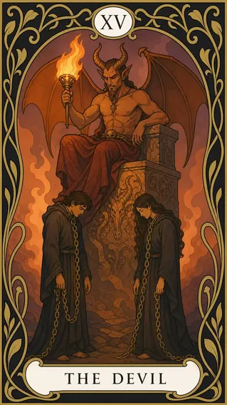 الشيطان — بطاقة تاروت, XV The Devil