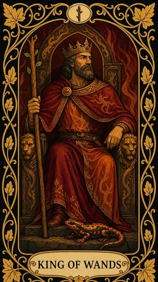 ملك العصي — بطاقة تاروت, King of Wands