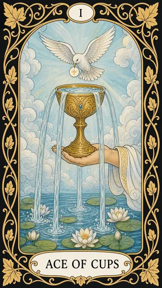 آس الكؤوس — بطاقة تاروت, I Ace of Cups