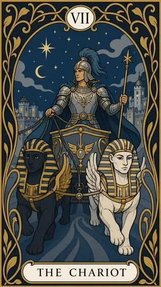 العربة — بطاقة تاروت, VII The Chariot