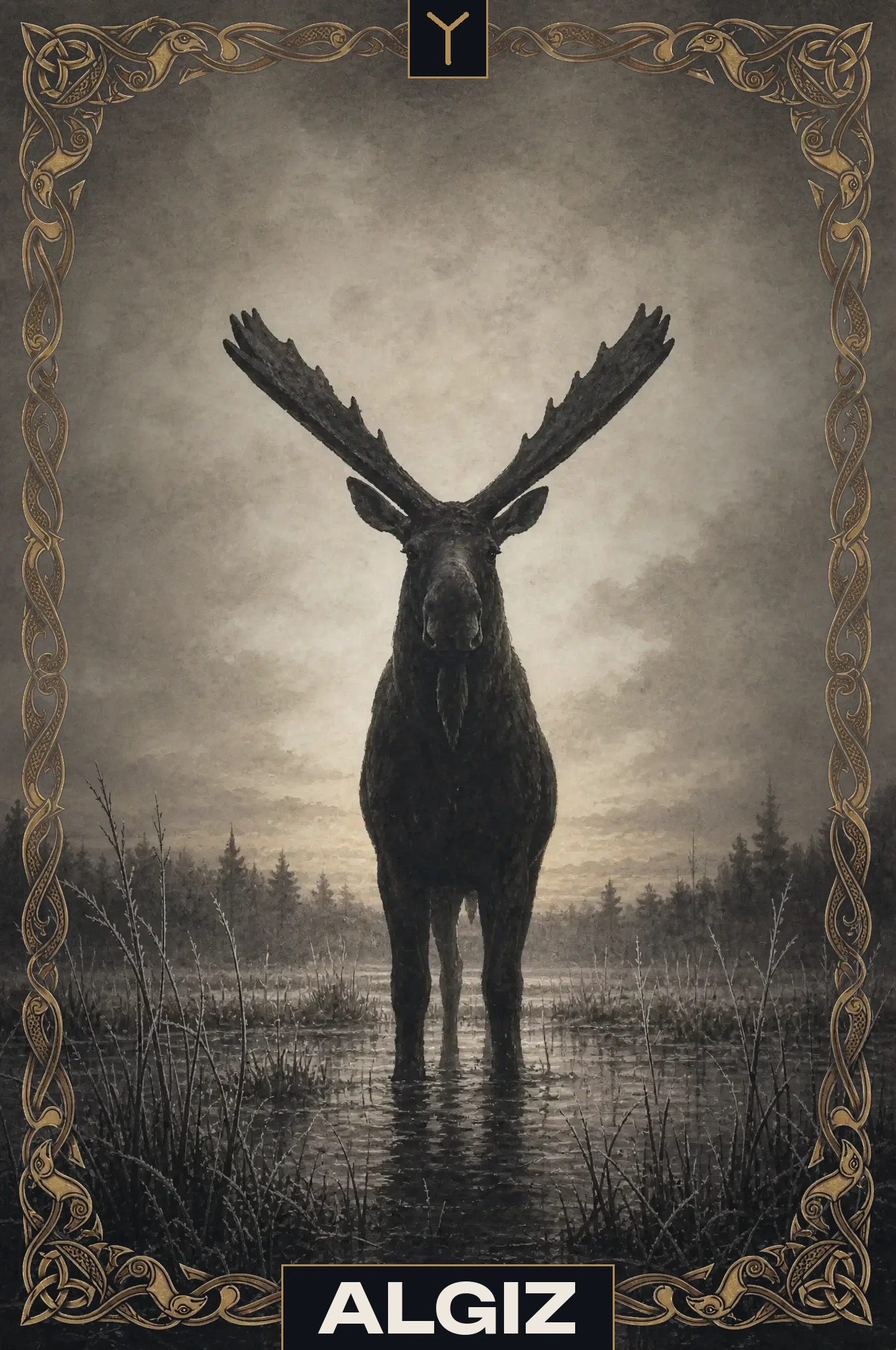 Algiz — Ältere Futhark-Rune Algiz ᛉ