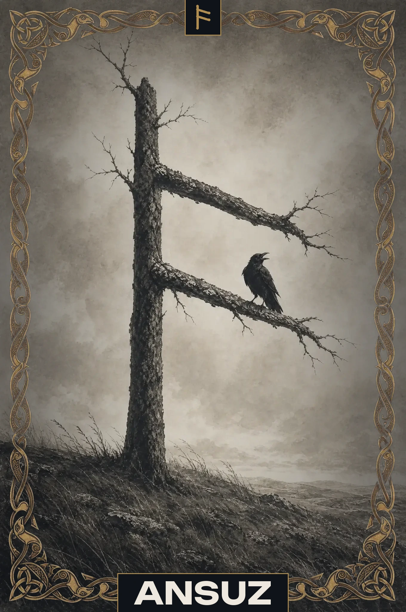 Ansuz — Runa del Futhark Antiguo Ansuz ᚨ