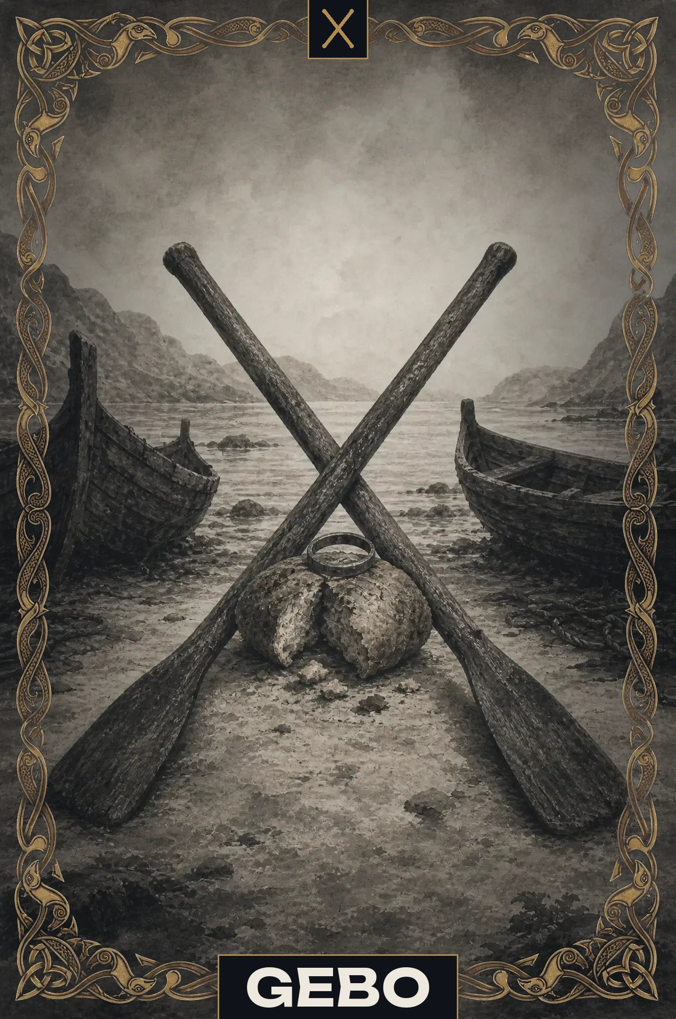 Gebo — Ältere Futhark-Rune Gebo ᚷ