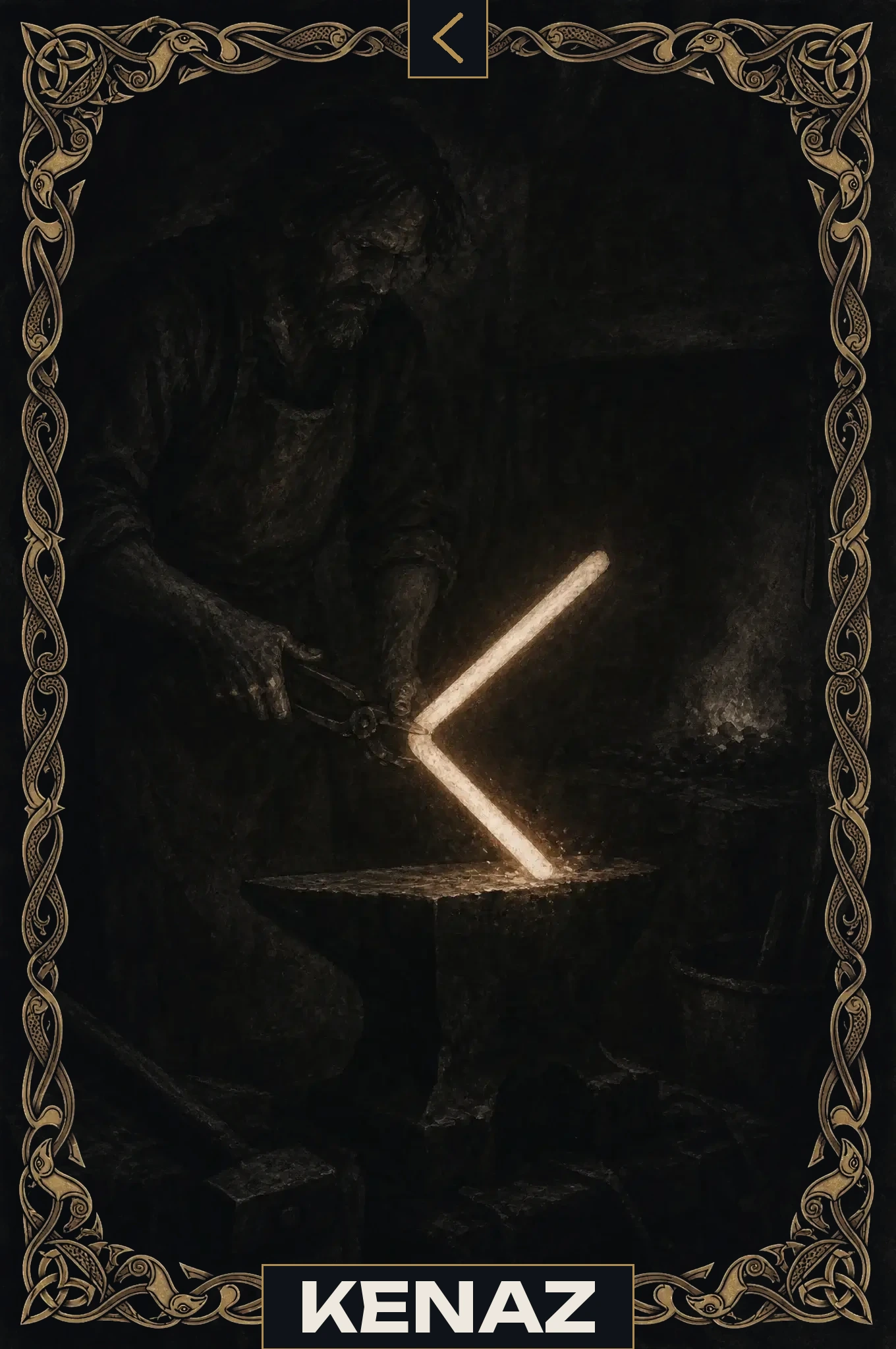 Kenaz — Runa del Futhark Antiguo Kenaz ᚲ