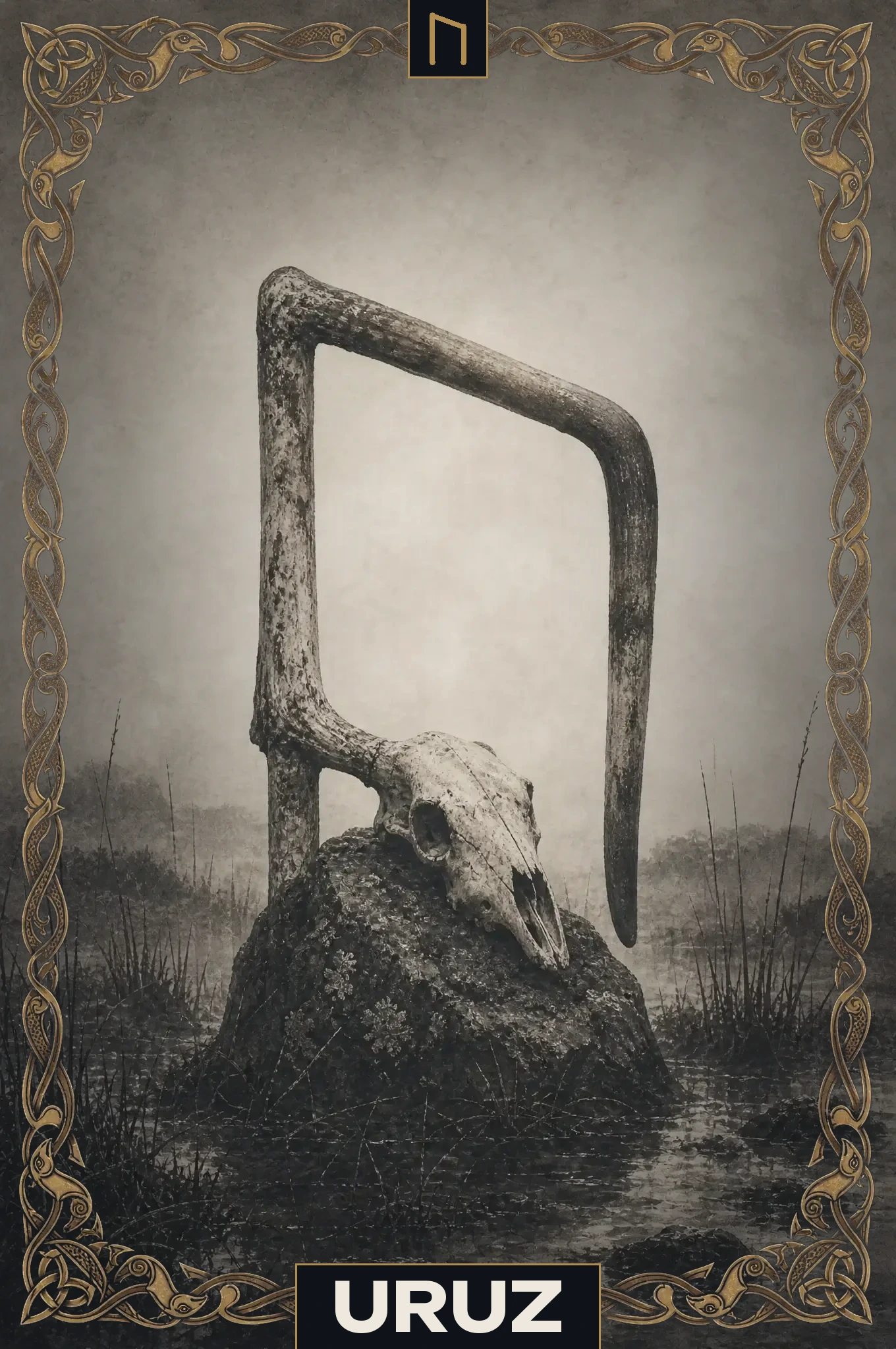 Uruz — Ältere Futhark-Rune Uruz ᚢ